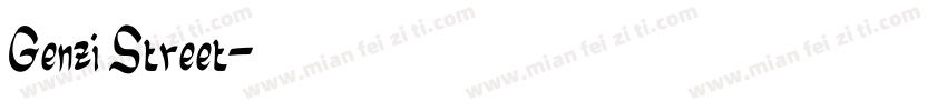 Genzi Street字体转换